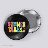 Summer Vibes Beach Life Vacation Button thumb 0