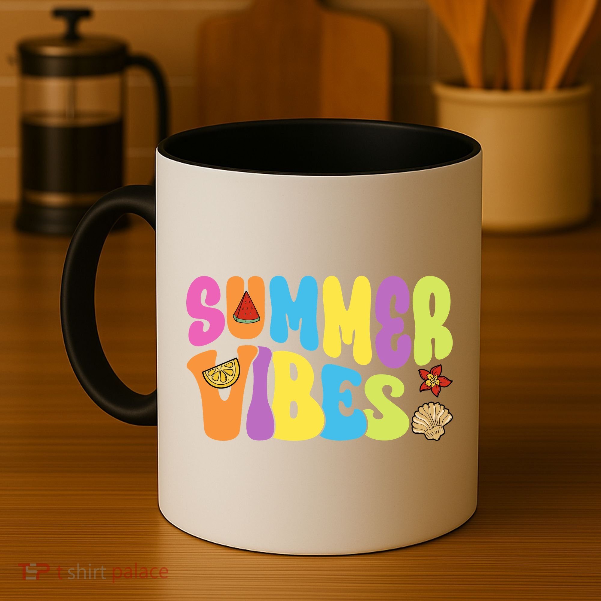 Summer Vibes Beach Life Vacation Coffee Mug