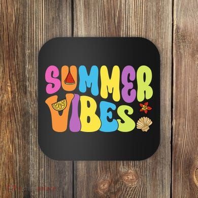 Summer Vibes Beach Life Vacation Coaster