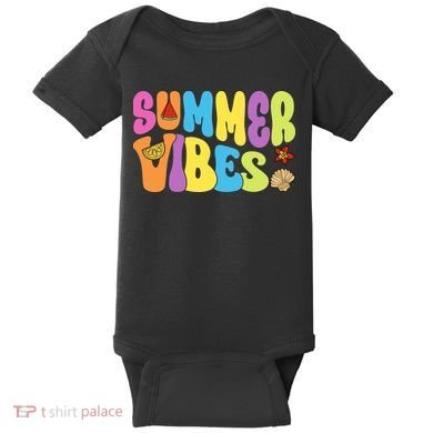 Summer Vibes Beach Life Vacation Baby Bodysuit