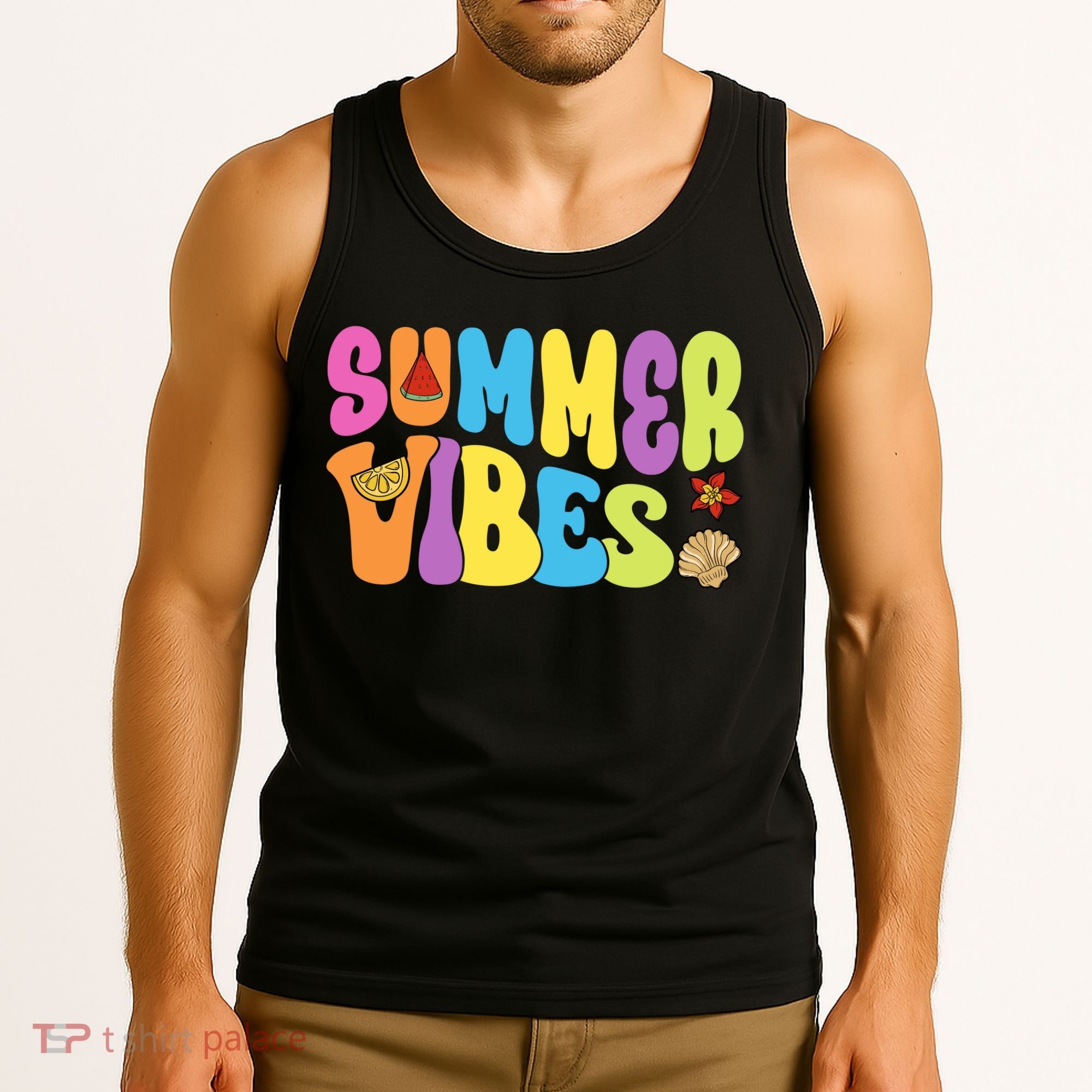 Summer Vibes Beach Life Vacation Tank Top