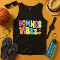 Summer Vibes Beach Life Vacation Tank Top thumb 4