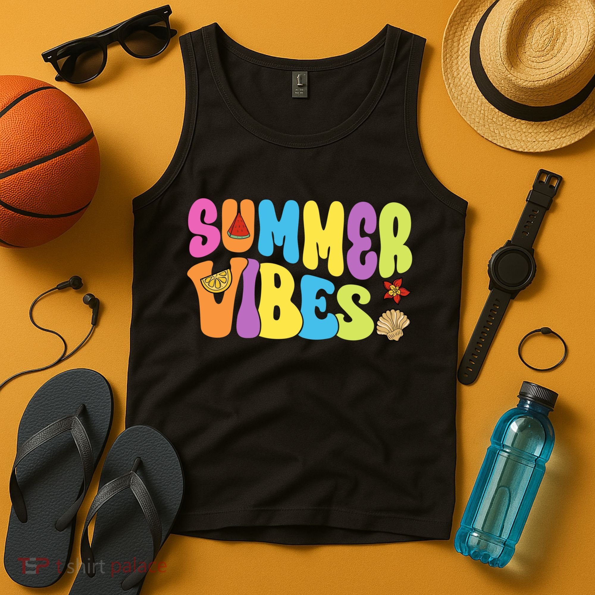 Summer Vibes Beach Life Vacation Tank Top