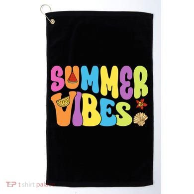 Summer Vibes Beach Life Vacation Golf Towel