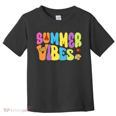 Summer Vibes Beach Life Vacation Toddler T-Shirt