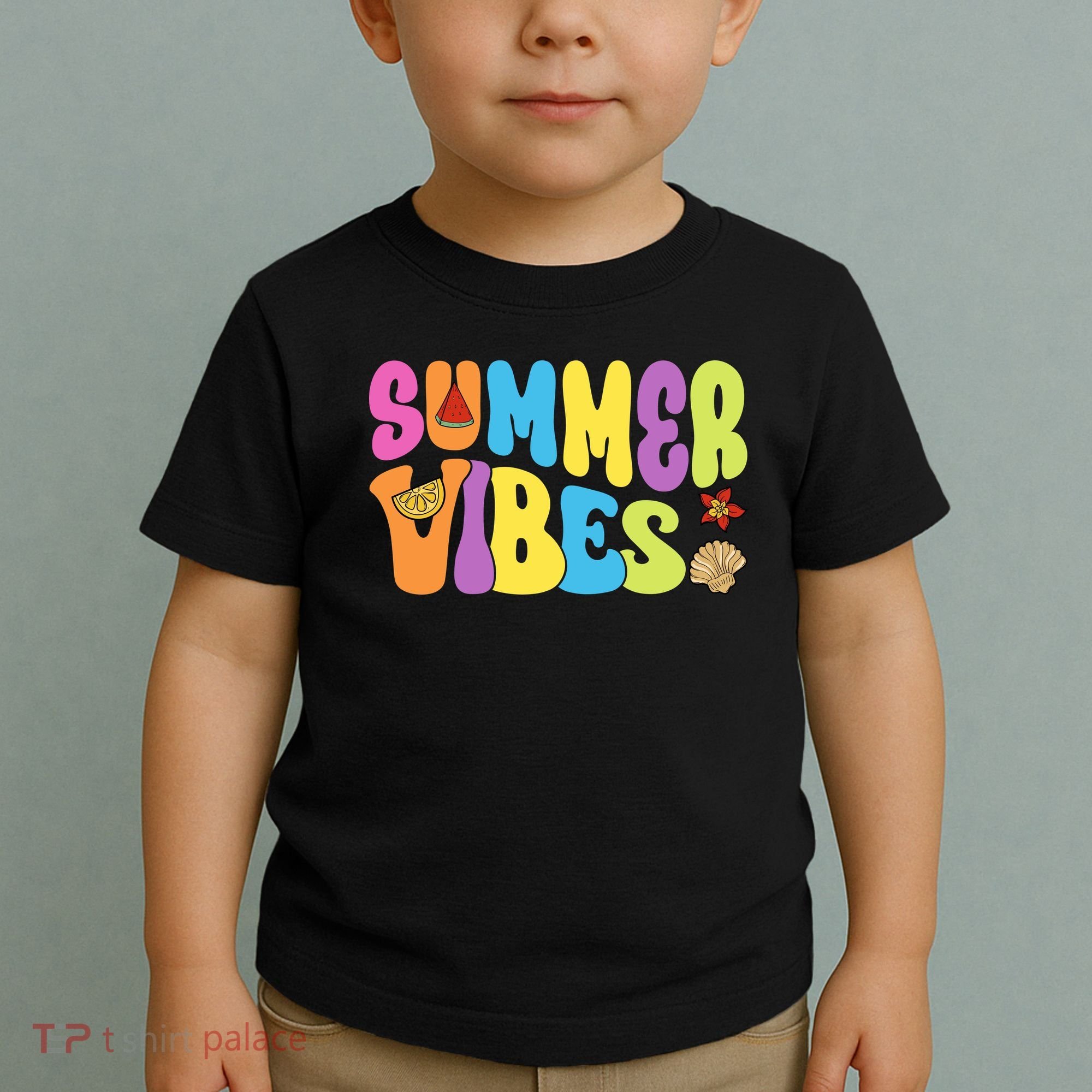 Summer Vibes Beach Life Vacation Toddler T-Shirt