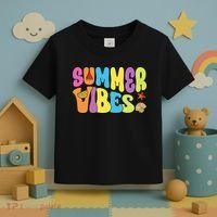 Summer Vibes Beach Life Vacation Toddler T-Shirt thumb 3