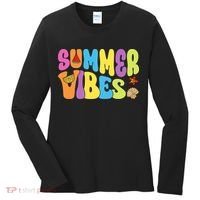 Summer Vibes Beach Life Vacation Women's Long Sleeve Shirt thumb 0