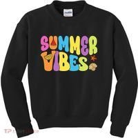 Summer Vibes Beach Life Vacation Kids Sweatshirt thumb 0