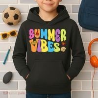 Summer Vibes Beach Life Vacation Kids Hoodie thumb 2