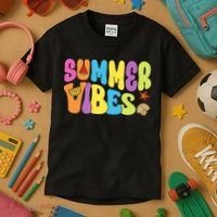 Summer Vibes Beach Life Vacation Kids T-Shirt thumb 3