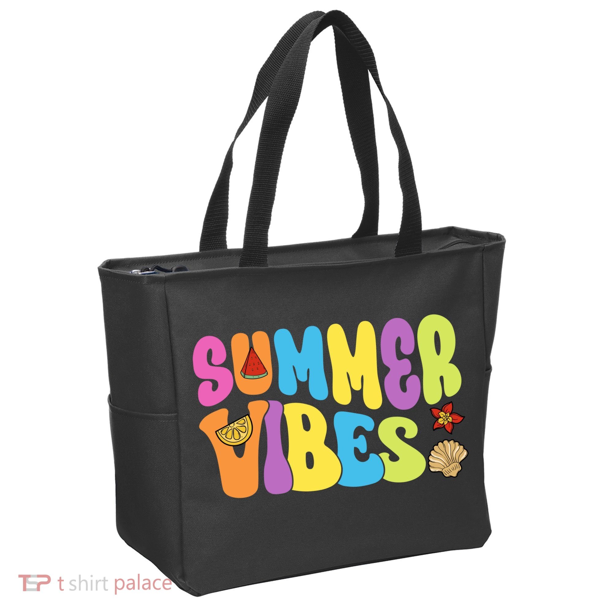 Summer Vibes Beach Life Vacation Tote Bag