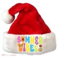 Summer Vibes Beach Life Vacation Santa Hat thumb 0