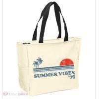 Summer Vibes Beach Retro Sunset 70S Tote Bag thumb 2