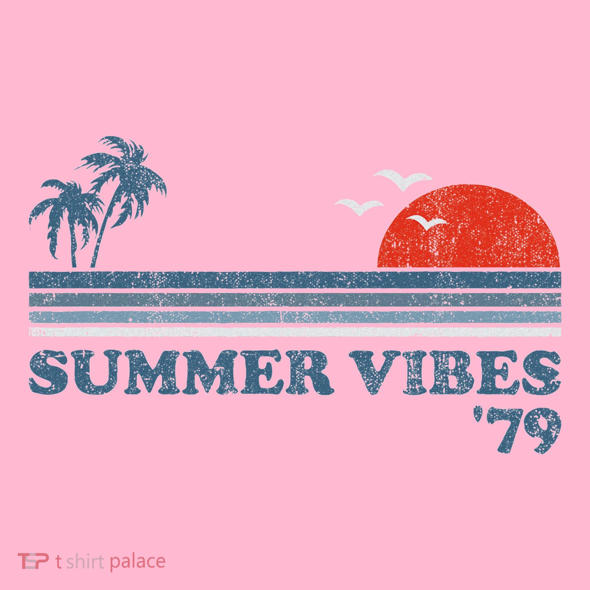 Summer Vibes Beach Retro Sunset 70S Coaster