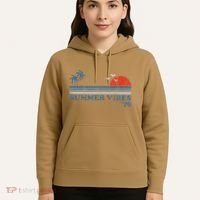 Summer Vibes Beach Retro Sunset 70S Hoodie thumb 5