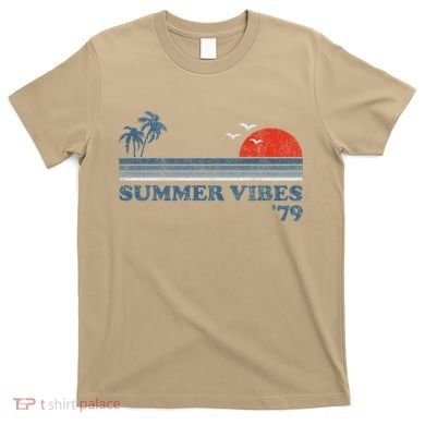 Summer Vibes Beach Retro Sunset 70S T-Shirt