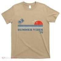 Summer Vibes Beach Retro Sunset 70S T-Shirt thumb 0