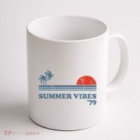Summer Vibes Beach Retro Sunset 70S Coffee Mug thumb 1