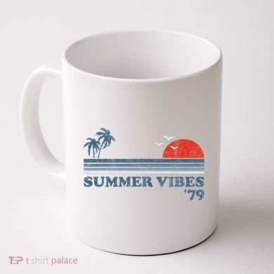 Summer Vibes Beach Retro Sunset 70S Coffee Mug