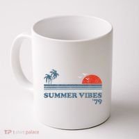 Summer Vibes Beach Retro Sunset 70S Coffee Mug thumb 0