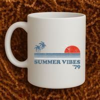 Summer Vibes Beach Retro Sunset 70S Coffee Mug thumb 2