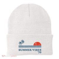 Summer Vibes Beach Retro Sunset 70S Beanie thumb 0