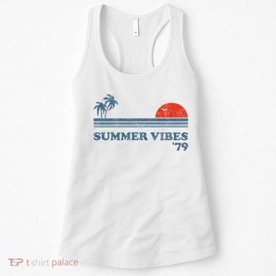 Summer Vibes Beach Retro Sunset 70S Women's Tank Top