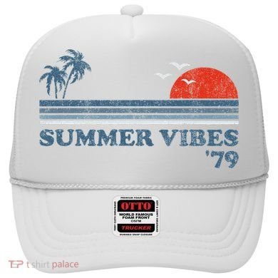 Summer Vibes Beach Retro Sunset 70S Hat