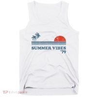 Summer Vibes Beach Retro Sunset 70S Tank Top thumb 0