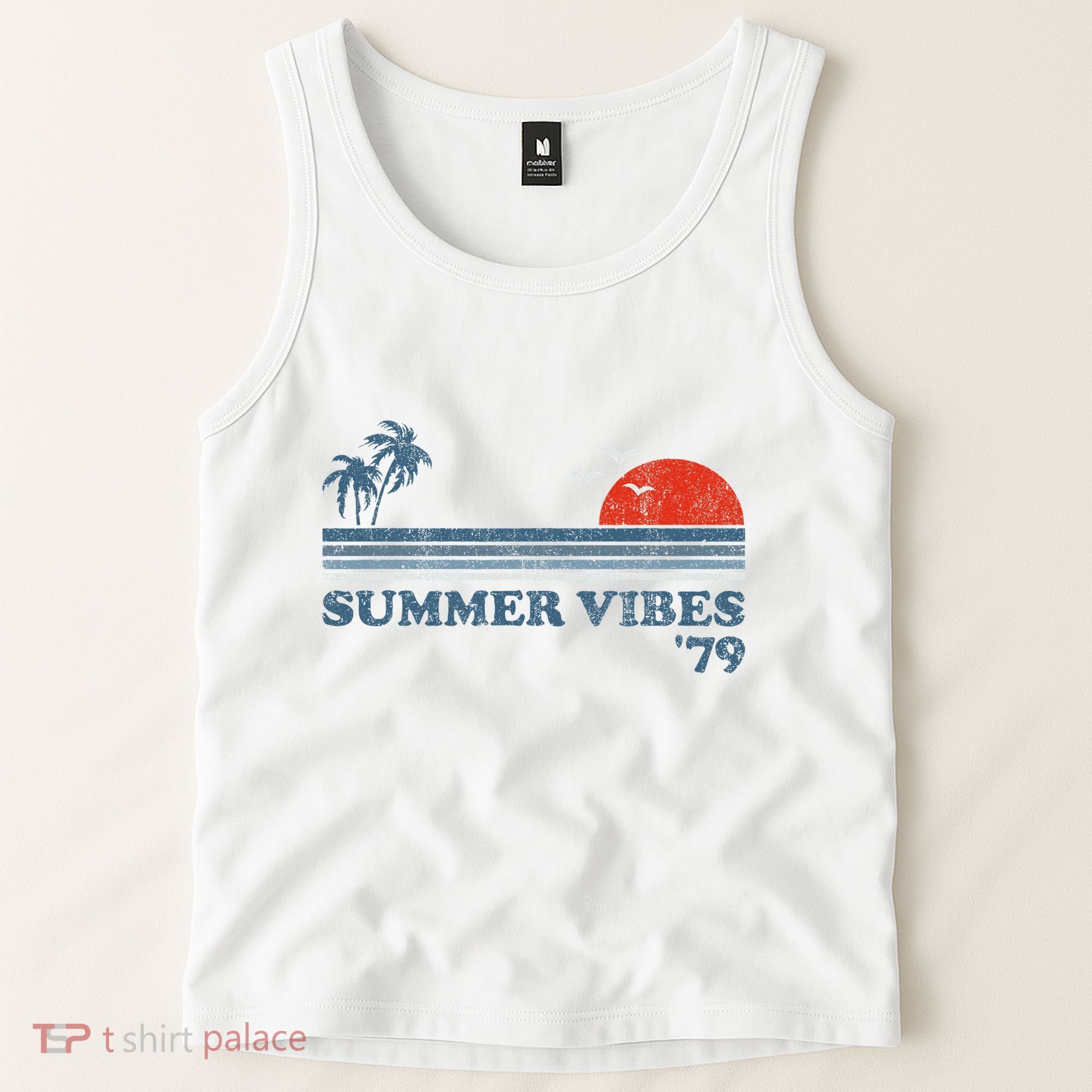 Summer Vibes Beach Retro Sunset 70S Tank Top