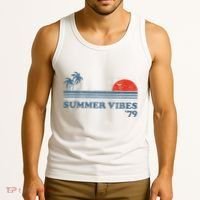 Summer Vibes Beach Retro Sunset 70S Tank Top thumb 3