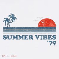 Summer Vibes Beach Retro Sunset 70S Women's Long Sleeve Shirt thumb 2