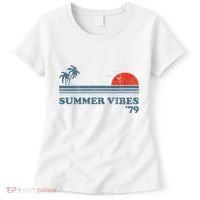 Summer Vibes Beach Retro Sunset 70S Women's T-Shirt thumb 0
