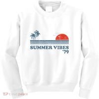 Summer Vibes Beach Retro Sunset 70S Kids Sweatshirt thumb 0