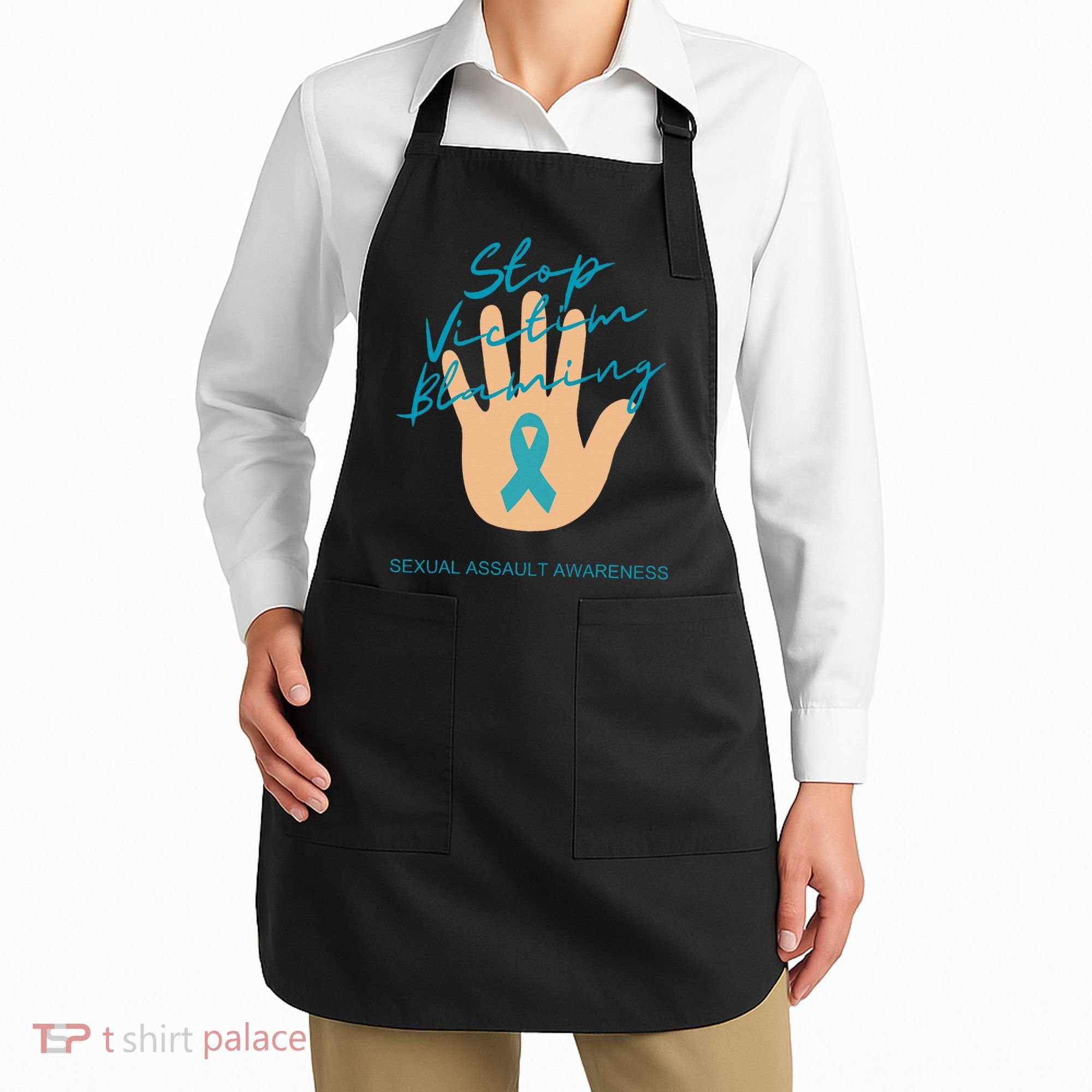 Stop Victim Blaming Sexual Assault Awareness Apron