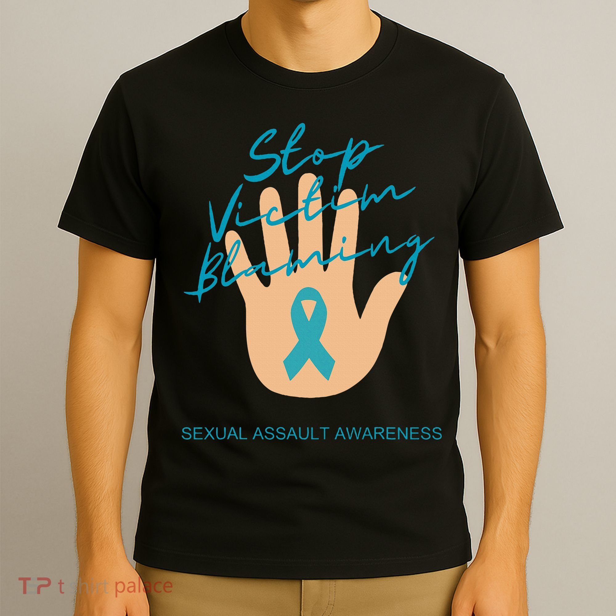 Stop Victim Blaming Sexual Assault Awareness T-Shirt