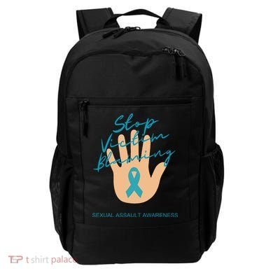 Stop Victim Blaming Sexual Assault Awareness Backpack