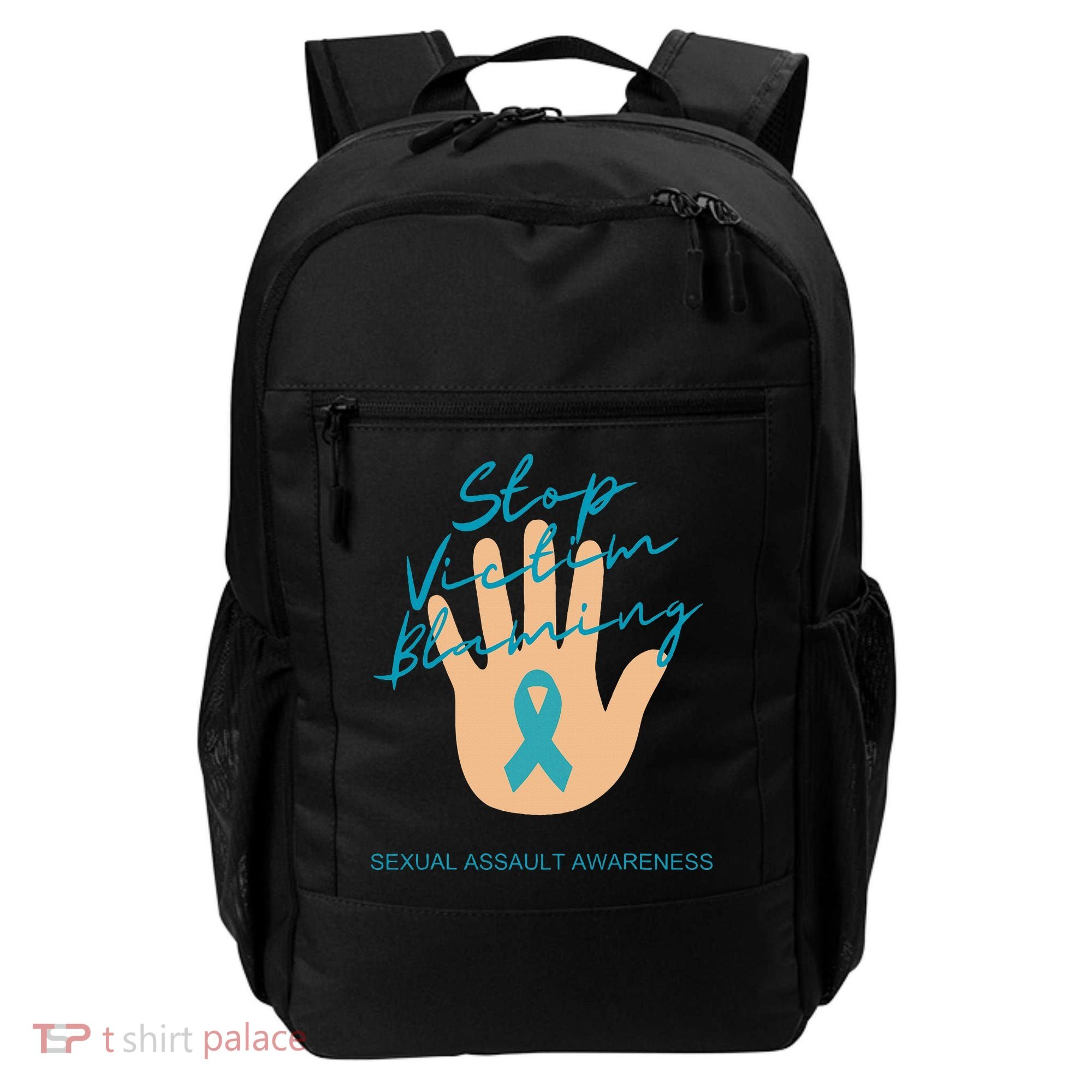 Stop Victim Blaming Sexual Assault Awareness Backpack