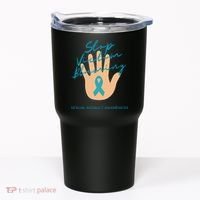 Stop Victim Blaming Sexual Assault Awareness Tumbler thumb 0