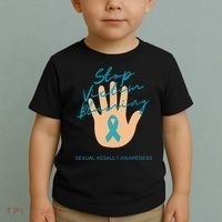 Stop Victim Blaming Sexual Assault Awareness Toddler T-Shirt thumb 2