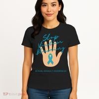Stop Victim Blaming Sexual Assault Awareness Women's T-Shirt thumb 4