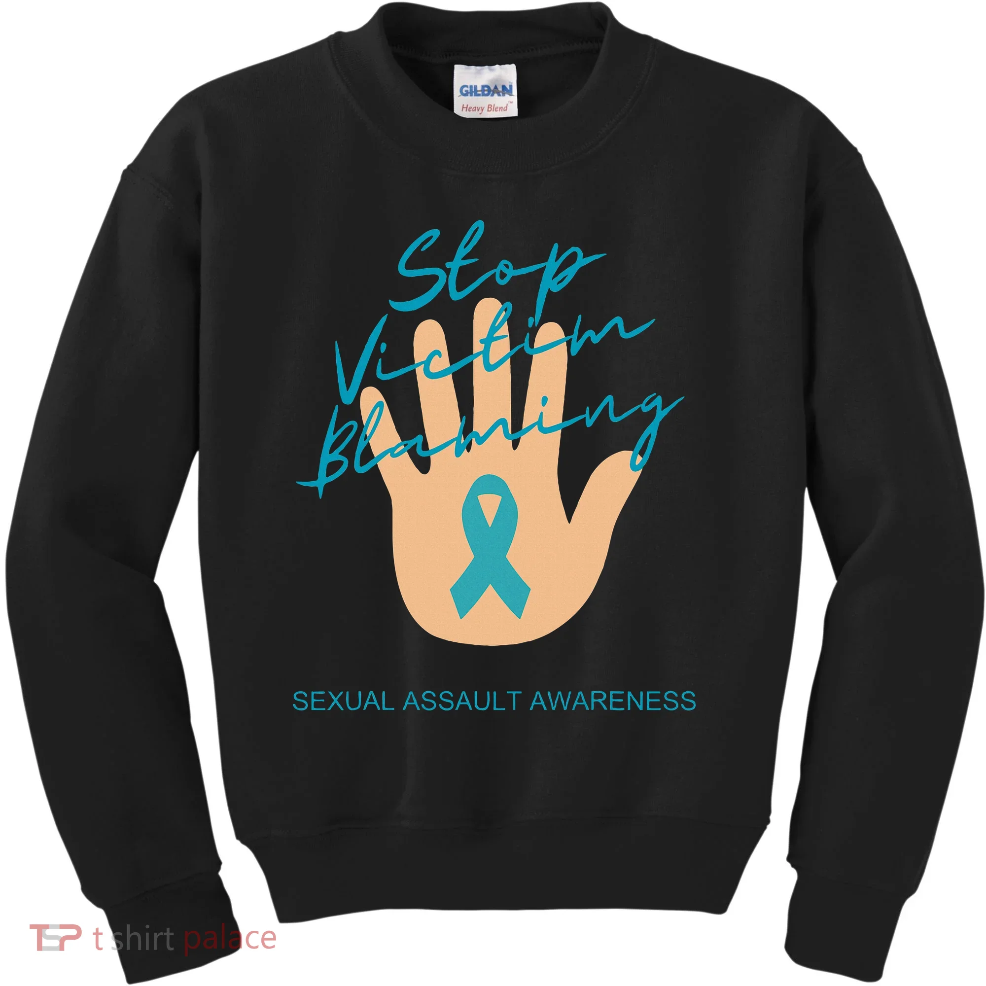 Stop Victim Blaming Sexual Assault Awareness Kids Sweatshirt