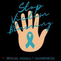 Stop Victim Blaming Sexual Assault Awareness Kids Long Sleeve Shirt thumb 2