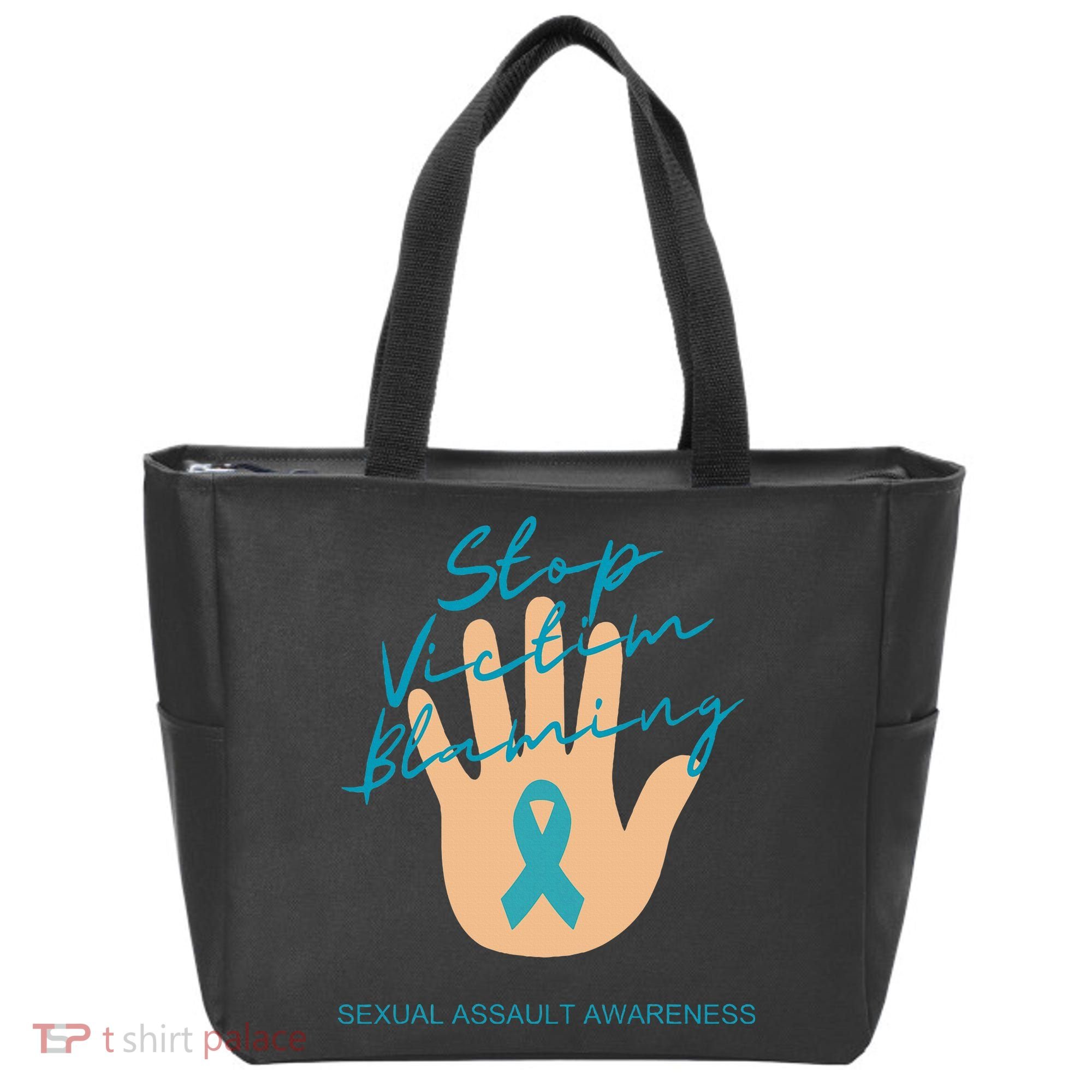 Stop Victim Blaming Sexual Assault Awareness Tote Bag