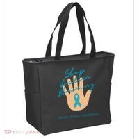 Stop Victim Blaming Sexual Assault Awareness Tote Bag thumb 2