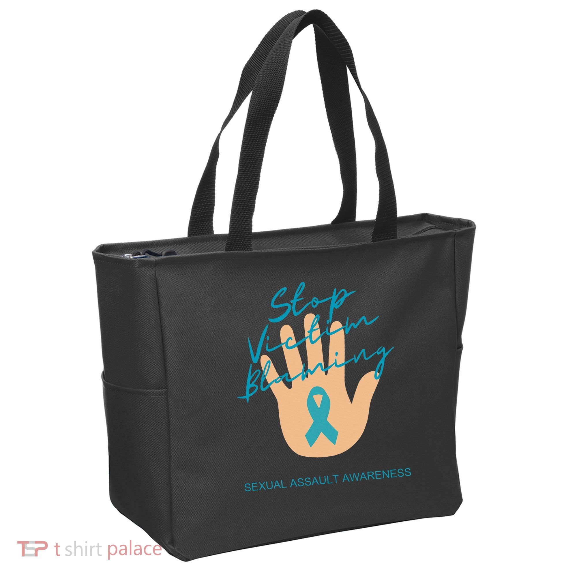 Stop Victim Blaming Sexual Assault Awareness Tote Bag