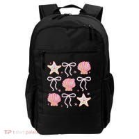 Summer Vibe Coquette Bow Pearl Clam Starfish Cotton Candy Backpack thumb 0