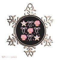 Summer Vibe Coquette Bow Pearl Clam Starfish Cotton Candy Ornament thumb 0