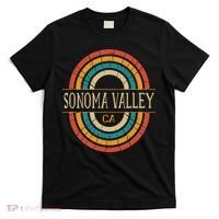 Sonoma Valley California Vintage Ca Retro Home State T-Shirt thumb 0